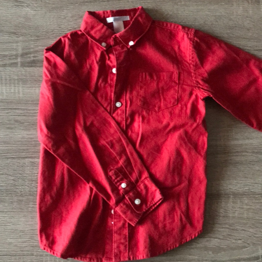 Boys Janie and Jack Button Down Size 5